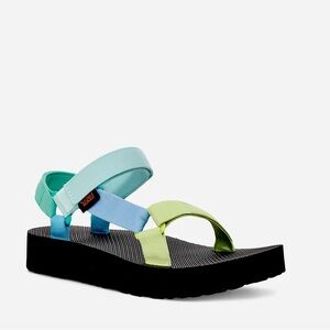 Teva’s Women Midform Universal Sandal Light Green Multi